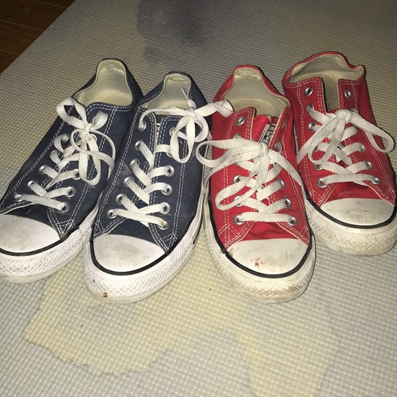 red blue converse
